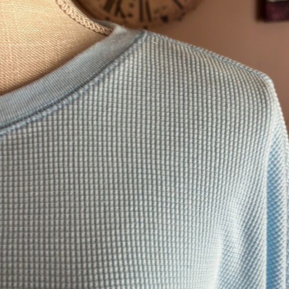 Juniors' SO Cropped Thermal Top Size XL Light Blue - Picture 3 of 13